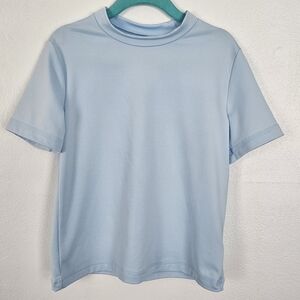 Cat & Jack Light Blue‎ Short Sleeve Performance Tee Shirt Size Small 6/7
